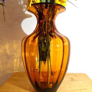 A beautiful tall hand blown Vase